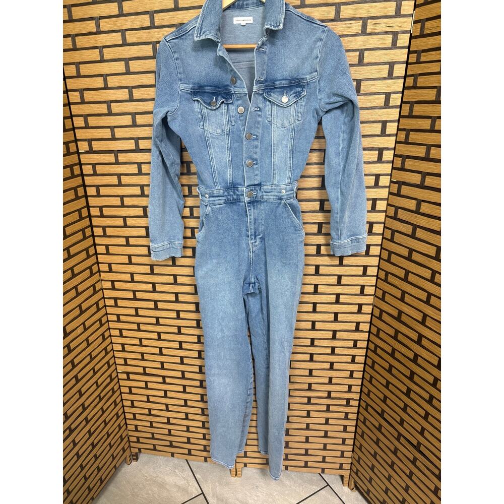Good American Denim Jumpsuit Size 1